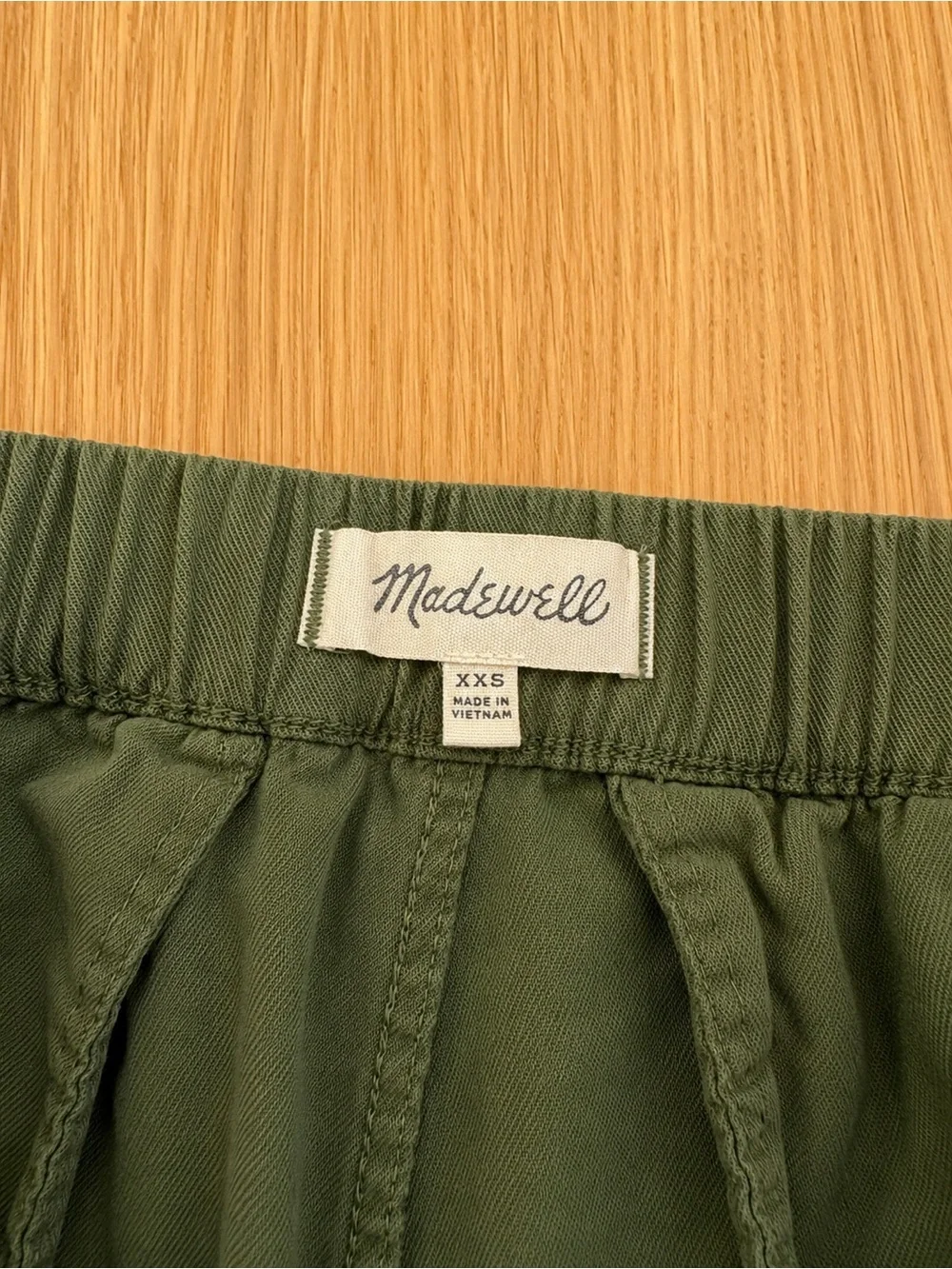 Madewell Olive Green Pull-On Shorts | Women’s XXS | Casual Everyday